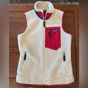 Womens retro pile fleece Patagonia vest XS